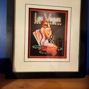 Marilyn Monroe original drawing of Marilyn at the card table.